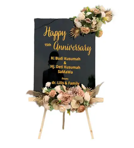 Papan Bunga Akrilik Rebang Tinggi